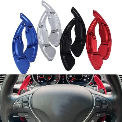 Car Steering Wheel Paddle Shifter Extension For Acura TLX ILX TSX MDX RDX Honda Accord 8th Gen Odyssey Aluminum DSG Stickers