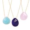 And Fashion Forward Eyecatching Droplet Pendant Necklace With Natural Stone Versatile Jewelry Womens