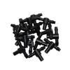 6mm Nozzle Tee Connectors Homebrew Garden Irrigation System Watering Spray Nozzle Fittings for 4/7 mm Hose 50 Pcs