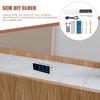1Set Digital Clock Kit Blue Scm LED DIY Electronic Clock Hardware Set Simple Assembly Fast Learning Premium