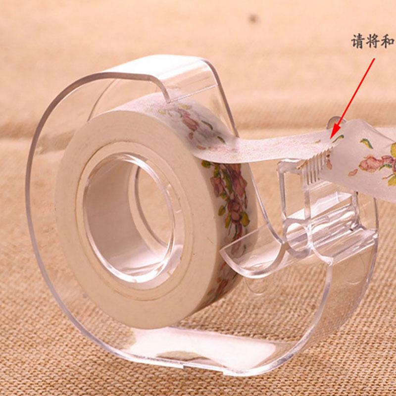 1Pc Transparent Tape Dispenser Cutting Student Tape Dispenser Acrylic Stationery