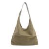 Stylish Street Fashion Nylon Tote Bag Big Size Car Line Detail Vertical Square Shape Magnetic Buckle Zippered Inner Pocket Soft Shoulderbag