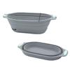 European Style Silicone Bread Fermentation Basket, Foldable Imitation Rattan Dough Fermentation Bowl.