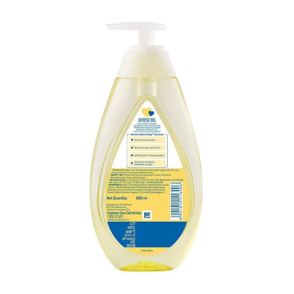 Badproduct voor pasgeborenen (500 ml), Babybadje van top tot teen, Johnson's Baby