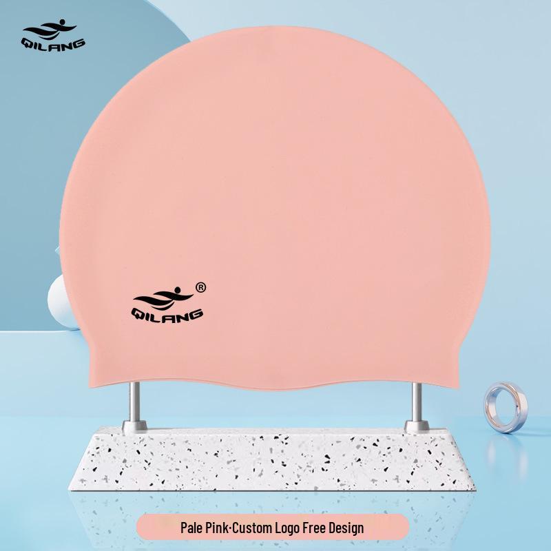 Qilang Wasserdichte Silikon-Badekappe für Erwachsene & Kinder - 50g, Langhaar-kompatibel, Kundenspezifisches Logo verfügbar