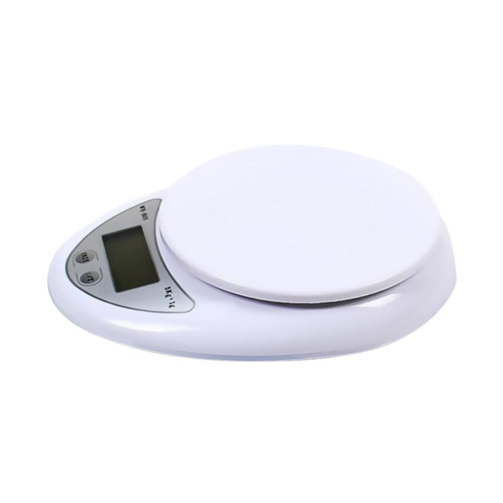 5KG/1g Digital Kitchen Food Scale for Cooking Barking Grams Ounces Pound Kilogram Units Switchable 120s Shutdown Automatically