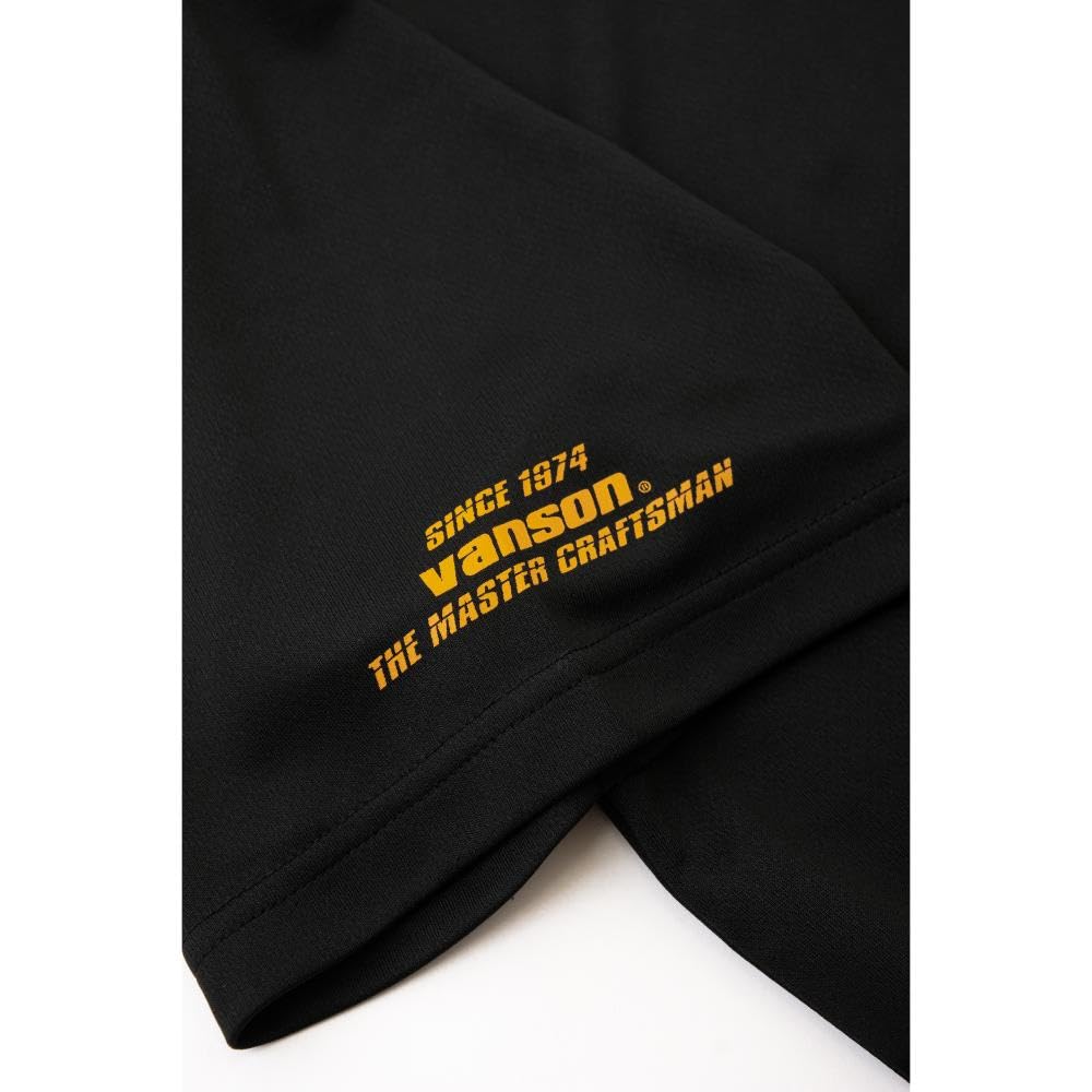 Vanson Streetwear Mesh T-Shirt, Black