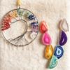 Hot Selling Folk Art Natural Crystal Wind Sun Catcher Sunshine Rainbow Dream Catcher Moon Wind Chime Pendant Christmas One Size