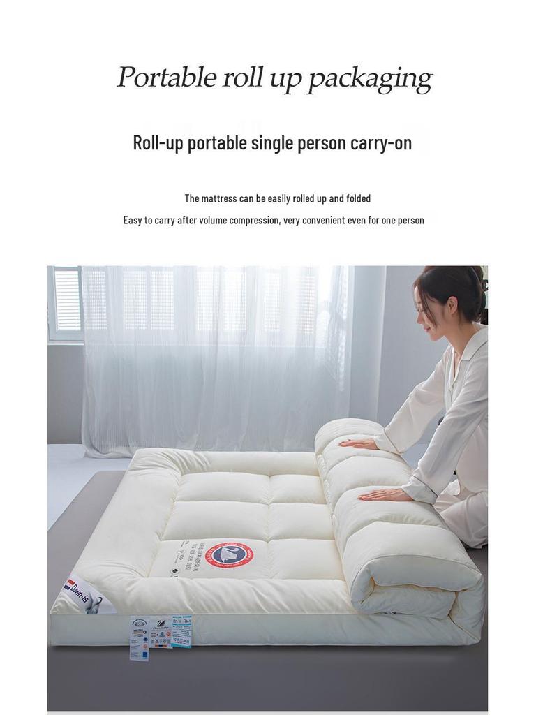 Class A 3D Feather Down Mattress Topper for Dorms, Hotels, and B&Bs