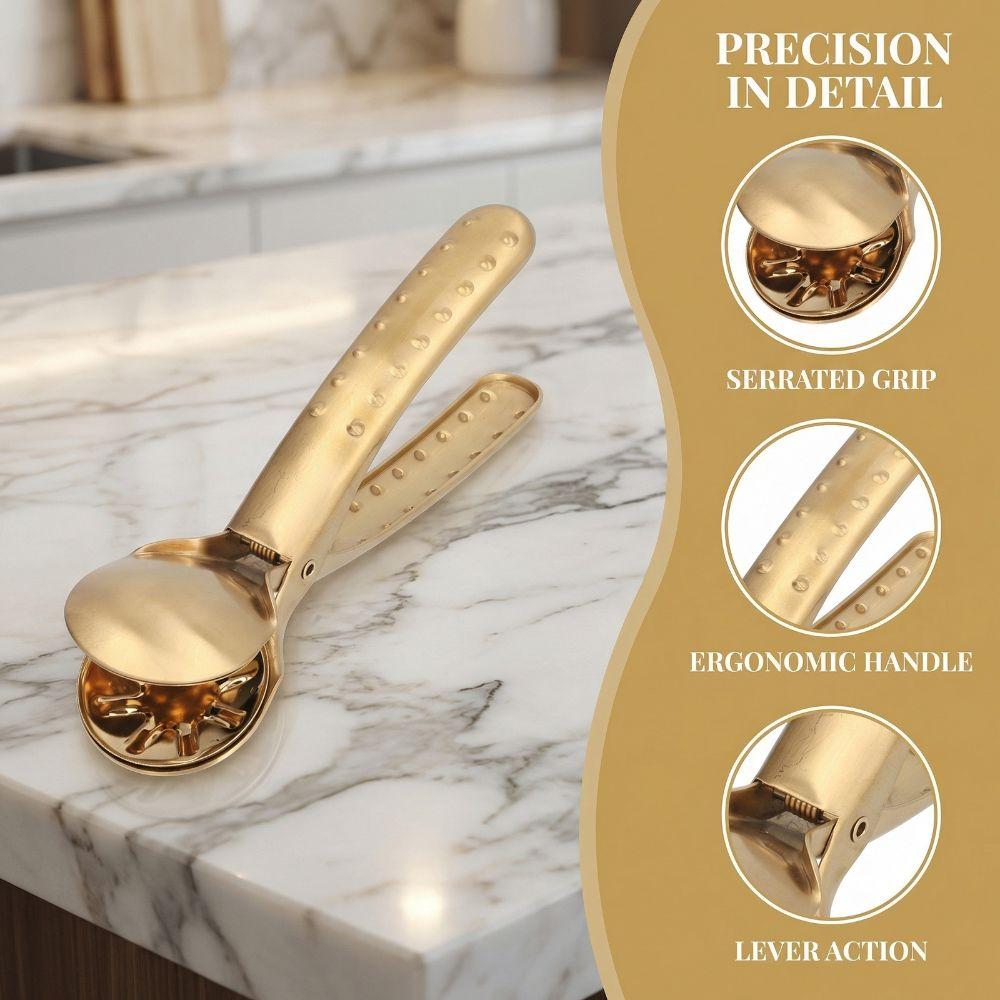 304 Stainless Steel Nut Cracker Ergonomic Non Slip Handle Chestnut Clip Gold/Silver Cross Blades Nut Opener Pecan/Walnut/Almonds
