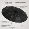 Windproof Dual-Use Sunscreen Umbrella with Reinforced Double Ribs for Students