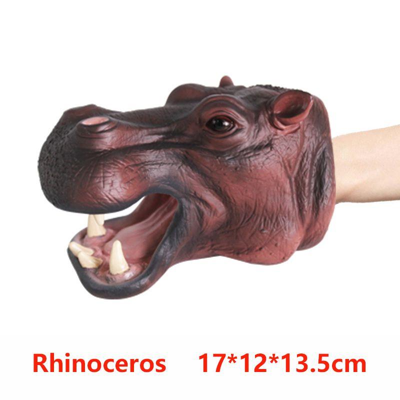 Realistic Animal Dinosaur Hand Puppet For Kids Soft Plastic Educational Toy