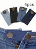 Erweiterung für Hosen, Taillenverlängerer für Jeans, Hosenhaken mit langer Schnalle, Elastischer Taillenknopf zur Anpassung, Gürtelerweiterungsschnalle