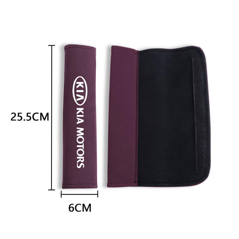 BVYH6 Car Safety Belt Cover Adjustable Shoulder Strap Pad For KIA KN K3 K5 Sportage Rio Sorento Picanto Ceed RIO 2 3 4 Car Accessories