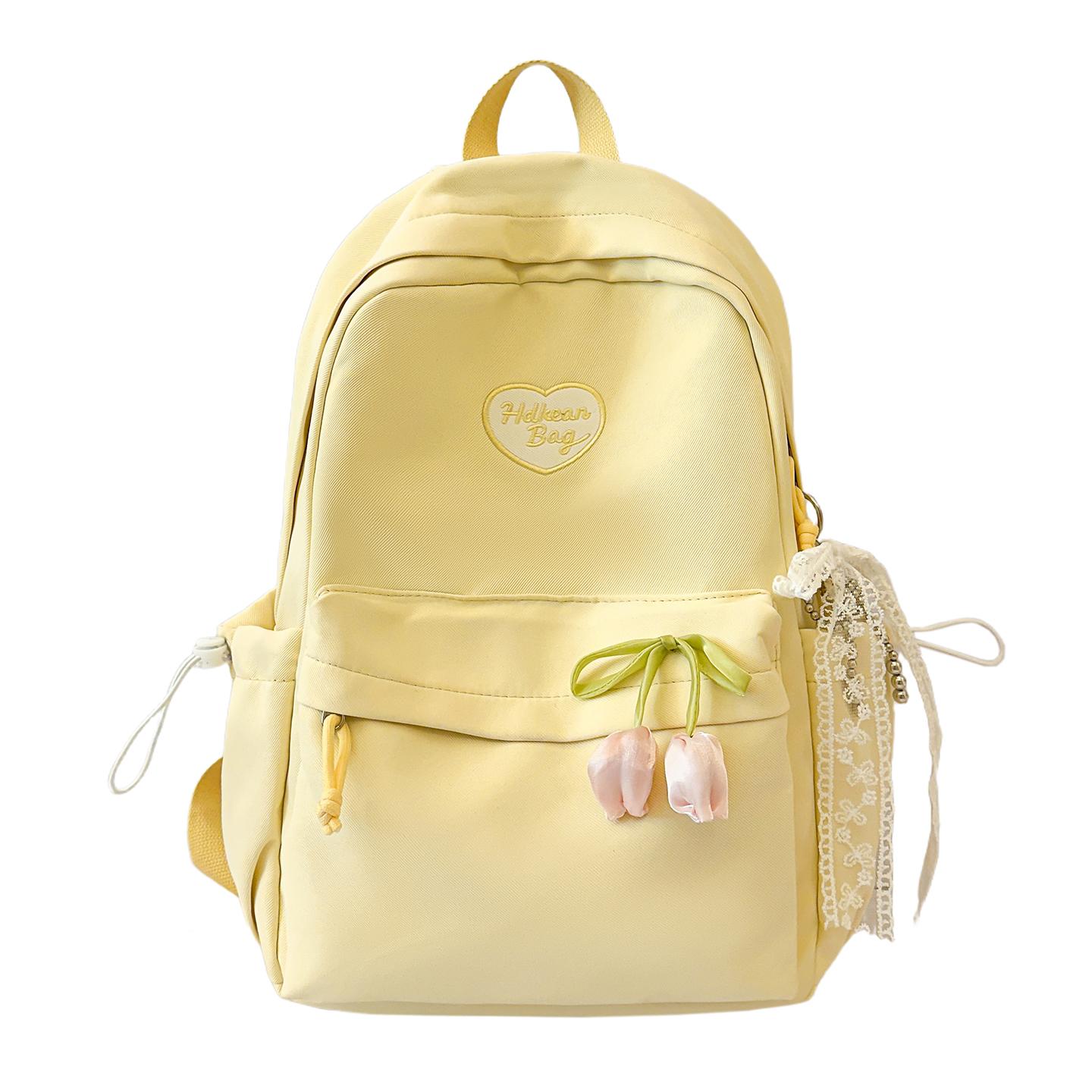 Women s Large Capacity Backpack College Style Student Schoolbag Letter Lightweight Backpack Small