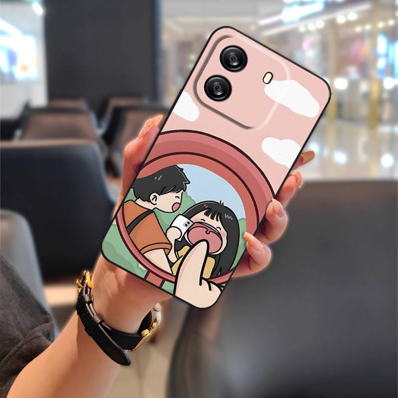 Full Wrap Cute Phone Case For Blackview Wave 6C Fashion Design Couple Phone Pouch Soft Case Durable Silicone Anti-knock