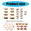 8/10/12Pcs Halloween Teeth  for Cosplay Party, Funny Gag Teeth Halloween Dentures Set for Adult Halloween Masquerade