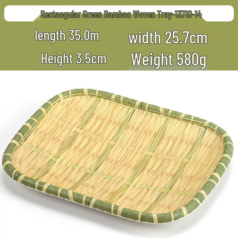 Kreativní obdélníkový porcelánový talíř ve stylu bambusu na sushi, BBQ, svačiny a dezerty