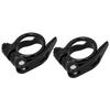 2 Stück 34,9 mm Mountainbike Rennrad Schnellspanner Sattelklemme Rohrklemme Zubehör