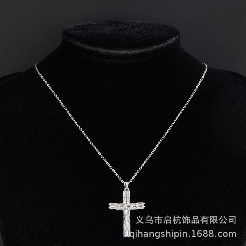 

Премиальное универсальное ожерелье-крест, трендовое, для мужчин и женщин, изящные аксессуары