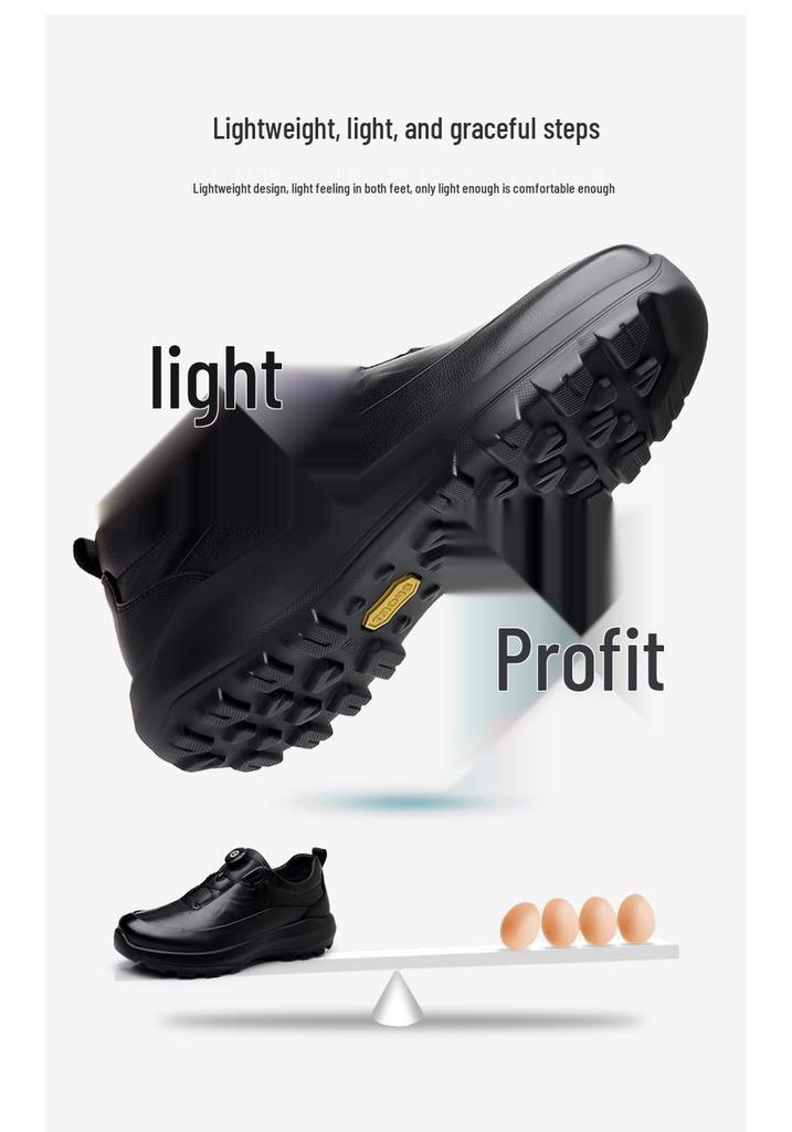 Men's Spring 2026 Rotating Buckle Leather Shoes - Business Casual, Outdoor Fashion, Sports, Travel, and Mountaineering.