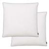 Oreiller - vidaXL - 80 x 80 cm - Duvet et plumes de canard - 2 pcs - Moelleux - Blanc