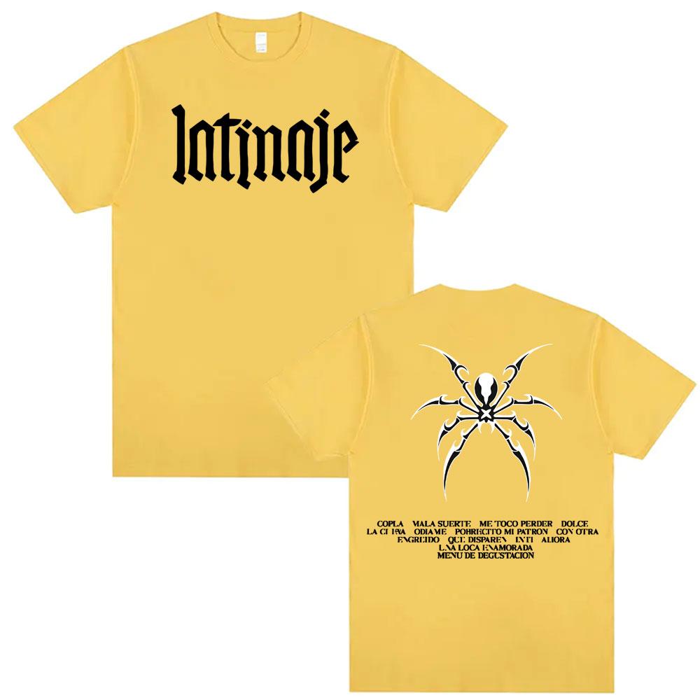 Singer CAZZU Latinaje Album Tour Tshirt Unisex Women Fashion Aesthetic Short Sleeve T Shirts Summer High Quality Tops Unisex