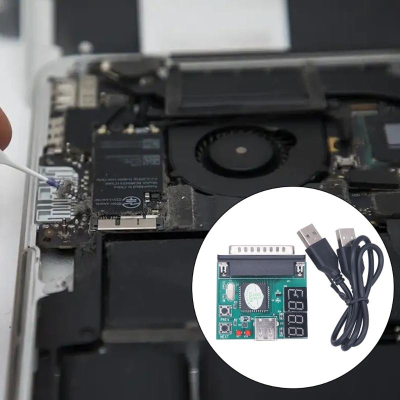 Computer Fault Test Card 4 Digit Parallel Port Diagnostic Card for Laptops Motherboards Wide Compatibles