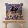 45*45cm Cushion Cover Pillow Cover Decor Pillowcase Home Pillowcase for Couch Pillow Video Game Funny P-Poppy Playtimes