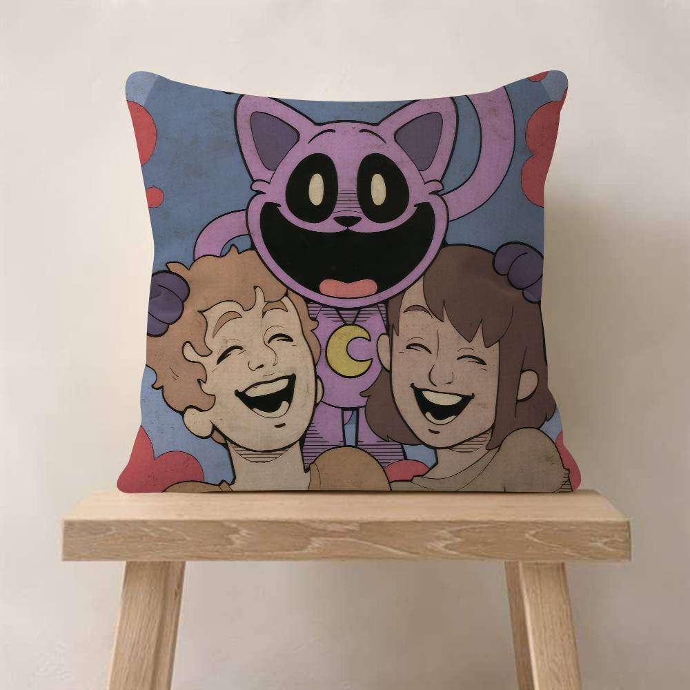 45*45cm Cushion Cover Pillow Cover Decor Pillowcase Home Pillowcase for Couch Pillow Video Game Funny P-Poppy Playtimes