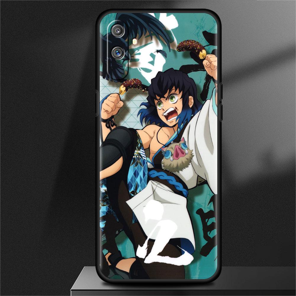 Case For Oppo Realme 8 C21Y 8i GT Neo 2 3 C21 7 9 Pro 6 C35 C20 Master C15 C12 C11 Silicone Phone Cover Demon Slayer Anime Funda