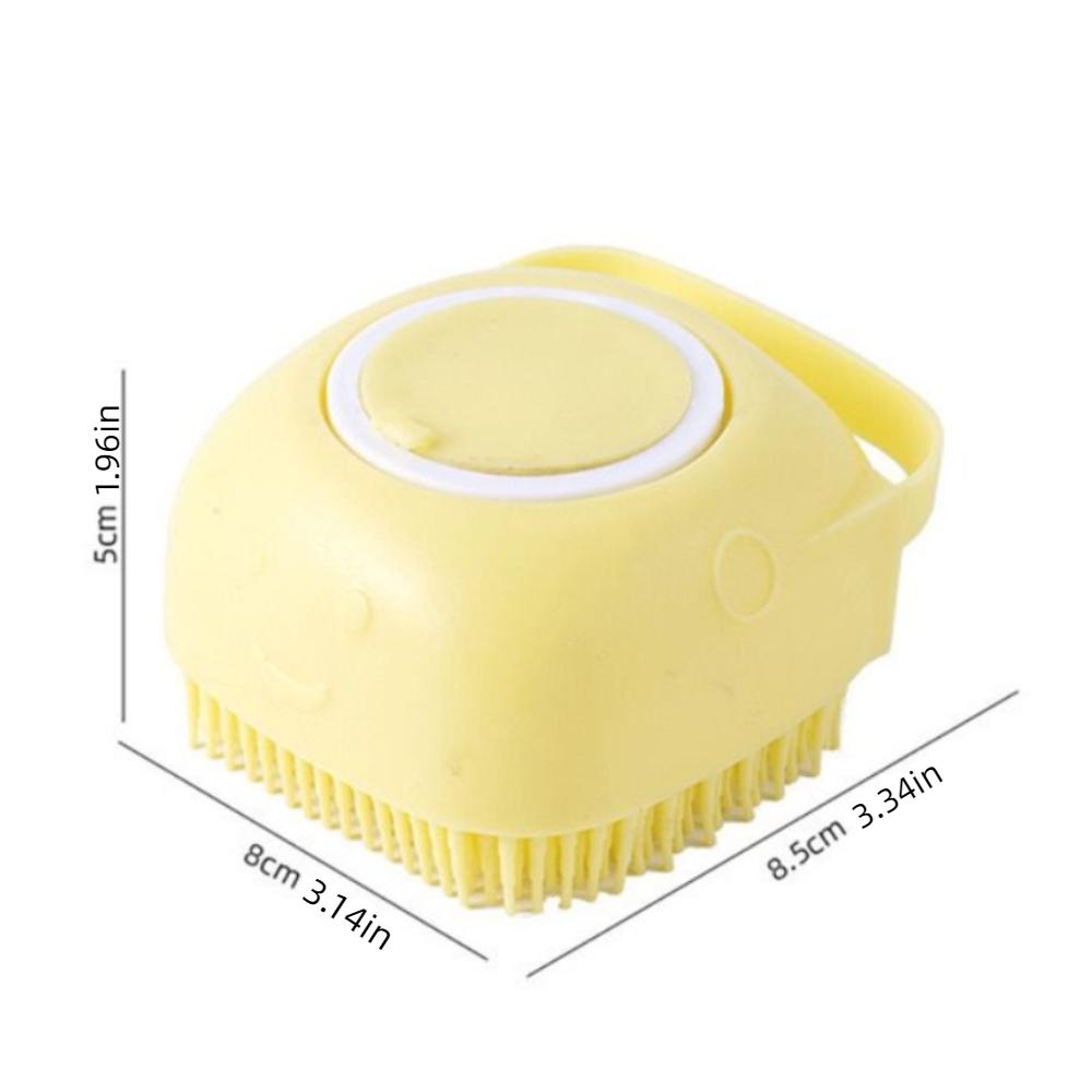 Silicone Massage Comb 2-In-1 Shampoo Brush New Pet Bath Brush Cleans Hair And Dirt