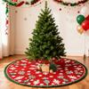 90cm Weihnachten Niedlich Floral Baumrock Warme Atmosphäre Bodenmatte Dekoration Teppich