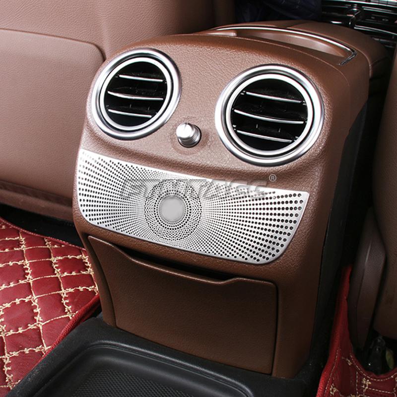 Auto Hinten Armlehne Auspuff Air Vent Outlet Lautsprecher Horn Dekorative Abdeckung Trim Für Mercedes Benz CE GLC Klasse W205 W213