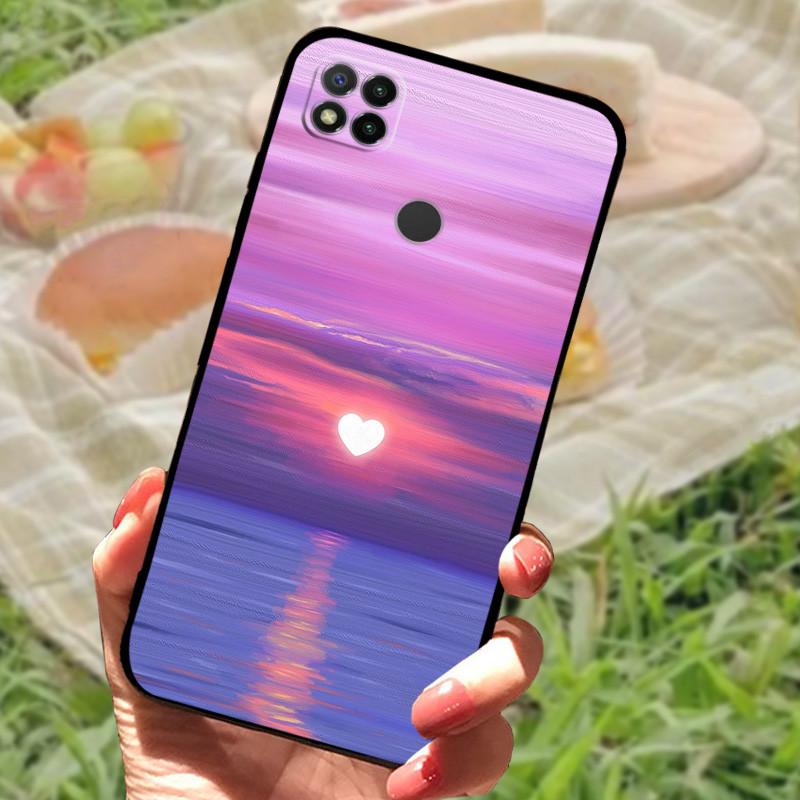 Pour Redmi 9C NFC Coque Mode Luxe Silicone Arrière de Téléphone Pour Xiaomi Redmi 9A 9C 9T Étuis Souples Anti-Choc Fundas Pare-chocs