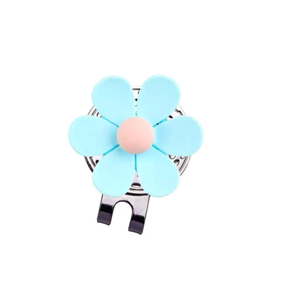 Flower Shaped Golf Cap Clip Magnetic Golf Hat Marker Outdoor Sports Golf Ball Mark  Golf Lovers