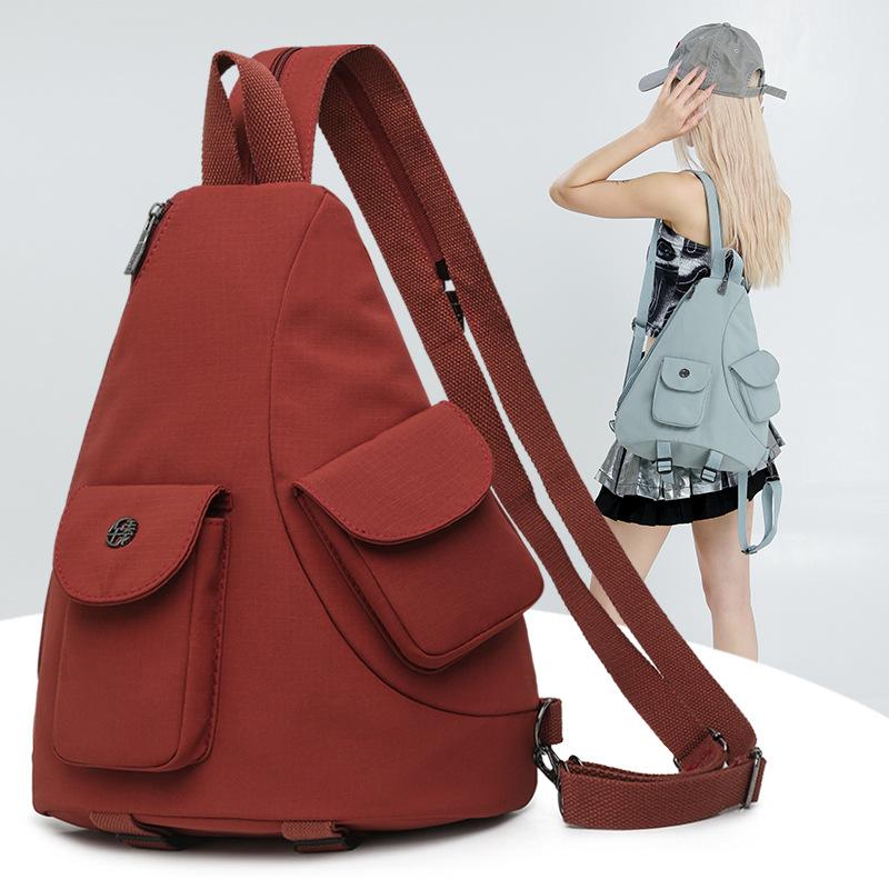 Ladies' Large Capacity Multi-functional Single-shoulder Bag, Casual and Lightweight Crossbody Bag, Water-resistant Chest Bag