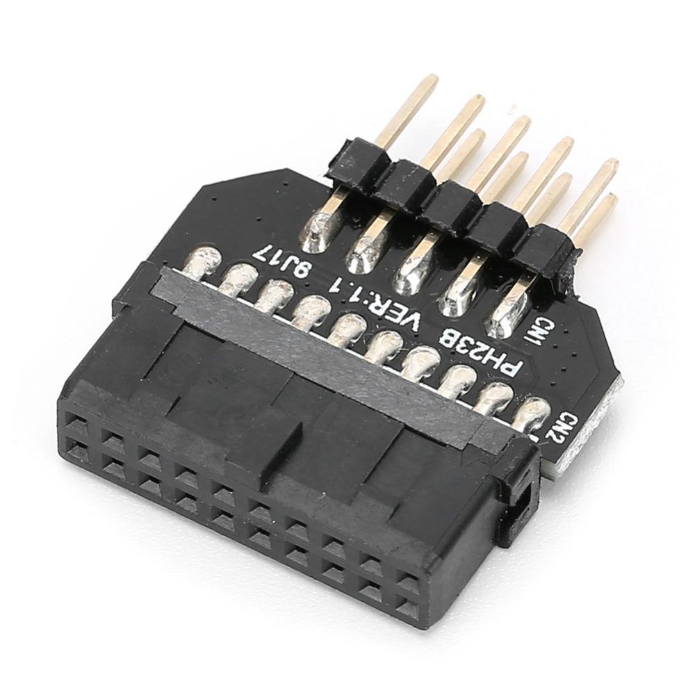 Plug and Play Front Panel Plug Connector Plastic Shell Motherboard Adapter PC Assembly