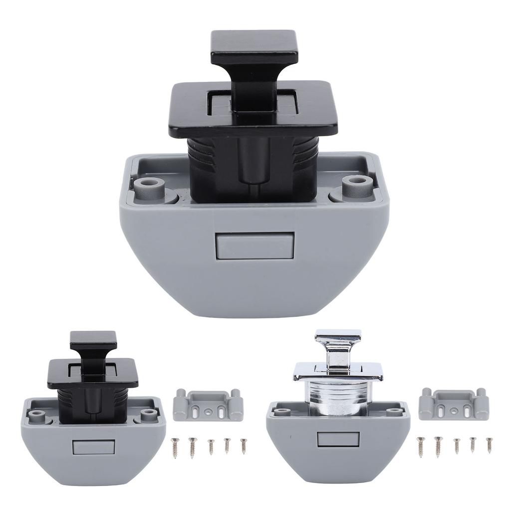 RV Push Cabinet Lock Metal Push Button Keyless Cupboard Drawer Compartment Latch Lock Catch for Cara