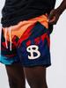 Trendy Brand Men's Quick-Dry Mesh Shorts - American Summer Style for Outdoor Sports & Beach