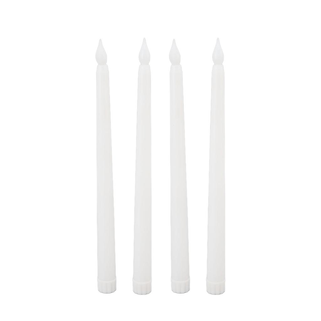 4 Pcs LED Candles Smoke  Flameless Safe Environmentally Friendly Warm Light Electric LED Taper C