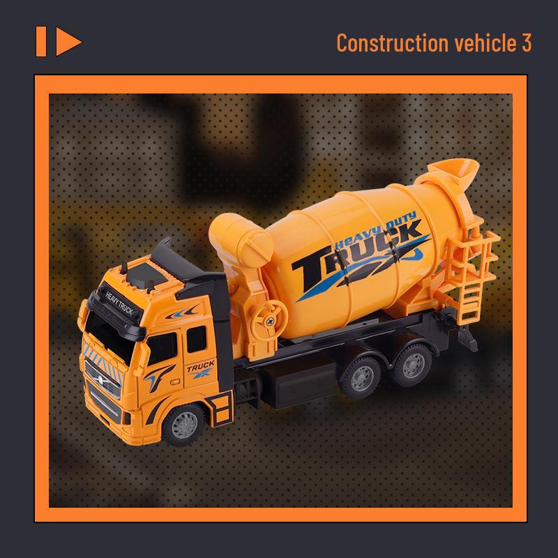 Little King Alloy Toy Pull-Back Excavator - Children's Construction Vehicle Model 