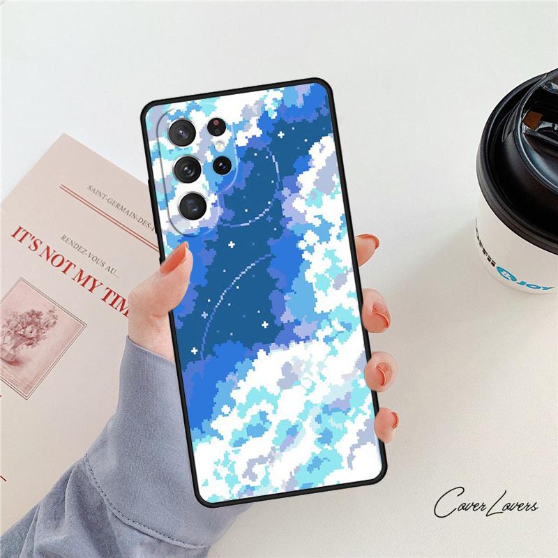 Art Pixel Ästhetik Handyhülle Für Samsung Galaxy S24 S25 S23 S22 Ultra Note 10 20 Plus S20 S21 FE Hülle