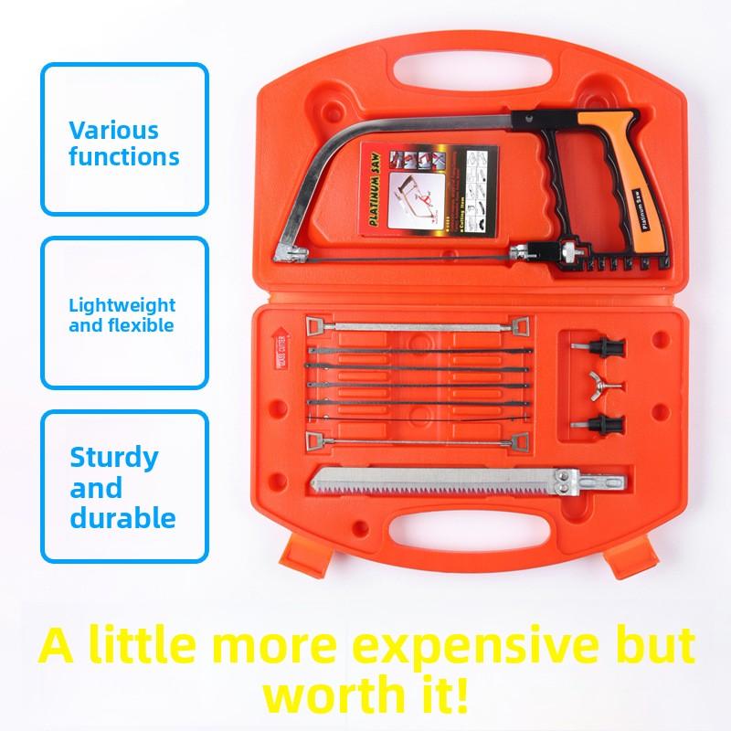 12Pcs Multi-function Handsaw Set and Storage Box Versatile DIY Hand Saw Combo Tool Kit for Wood & Glass Outdoor Mini Hand Saw