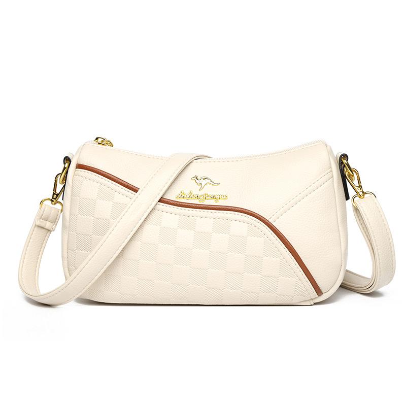 Women's Bag New Middle-aged Women's Bag Simple Shoulder Messenger Bag Atmosphere Bag Trendy Bag