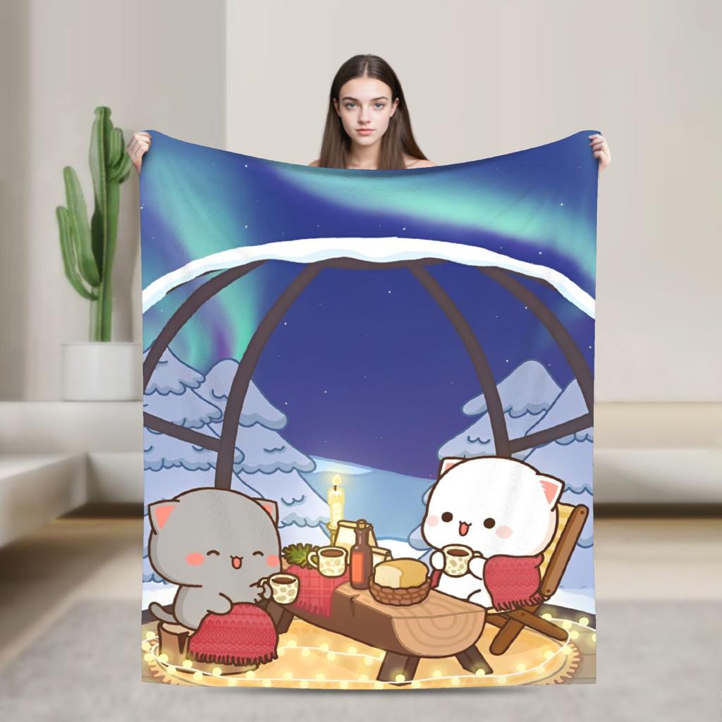 Bubu and Dudu Series Blanket Warm Soft Novelty Plush Throw Blanket For Living Room Picnic Flannel Bedspread Bed Cover