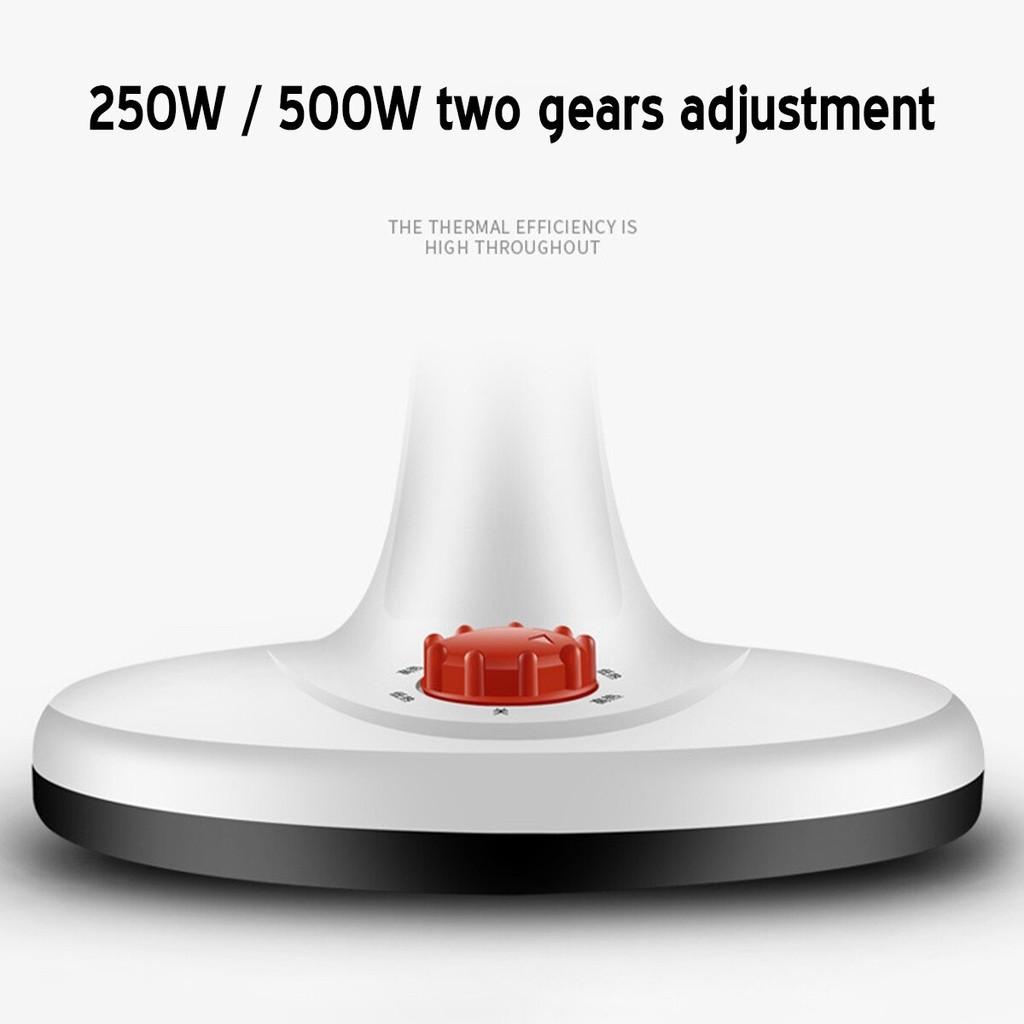 500W Electric Heating Fan Office Dormitory Desktop Winter Air Heater Household Two Gears Adjustment Electric Heater