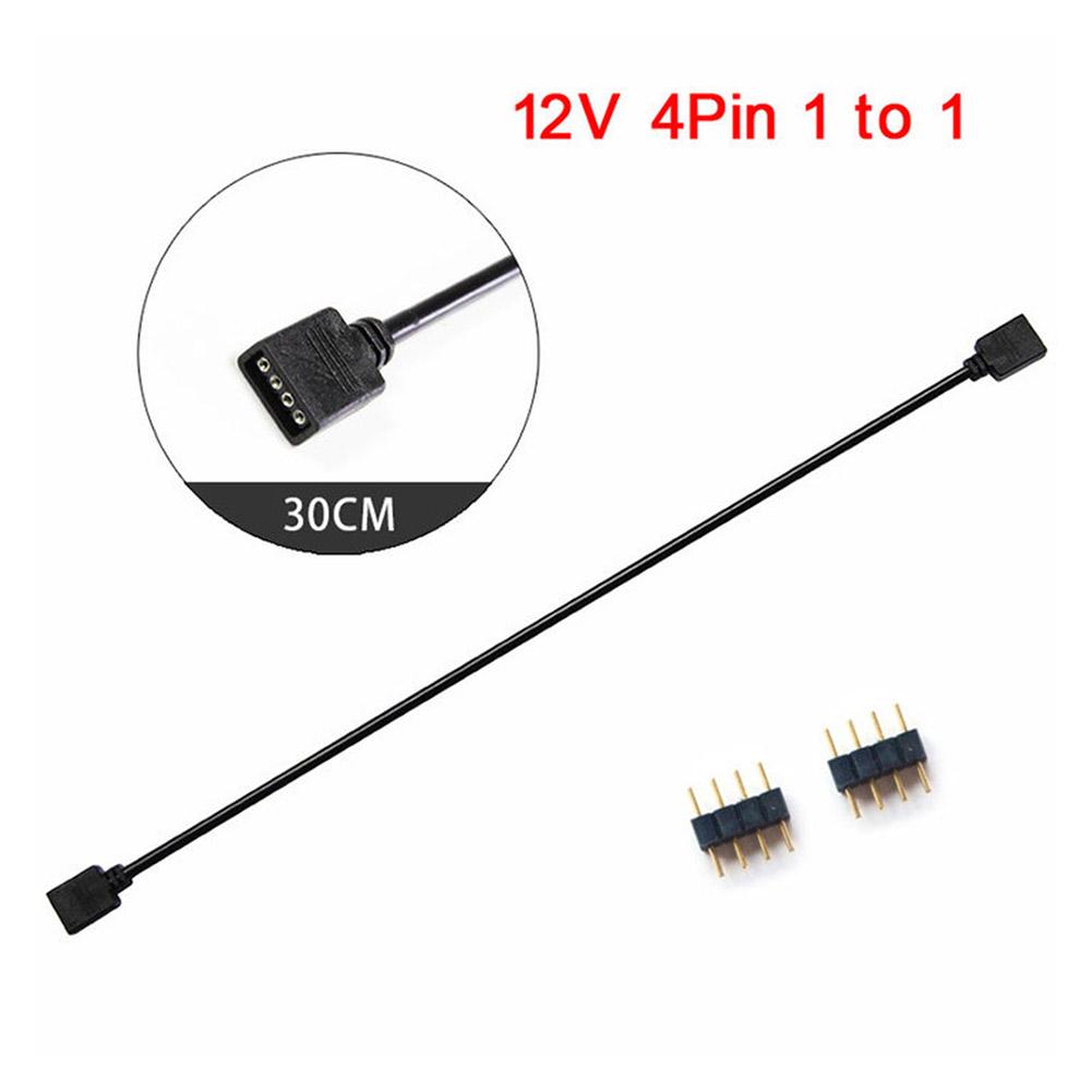 1 To 1 AURA RGB Extension Adapter Cable Computer Accessories 5V 3Pin/12V 4Pin Motherboard AURA Cable Conversion Cable for ASROCK