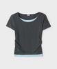 Seupao Layered Shirred Short Sleeve Tee (Re)_Sprwg37G30