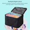 30 Colors Alcohol Markers Set Double Tipped Colored Pens Fine Point Art Markers Packed in Cloth Bag for Kids Adult Coloring Drawing Illustrations Art